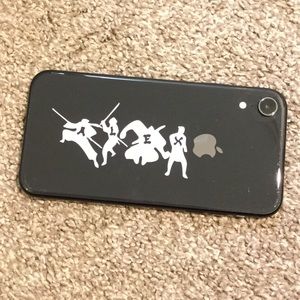 Ninja silhoutte initial name LOT sticker